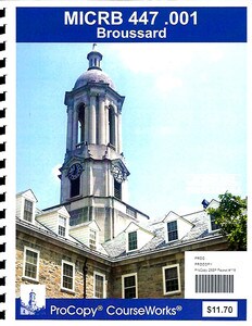 MICRB 447 Broussard packet 118 cover